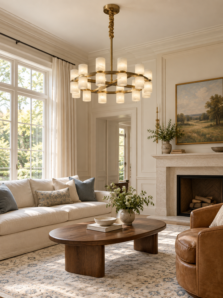 Tabitha Alabaster Chandelier