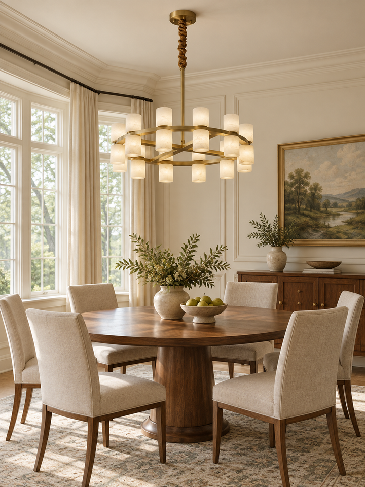 Tabitha Alabaster Chandelier
