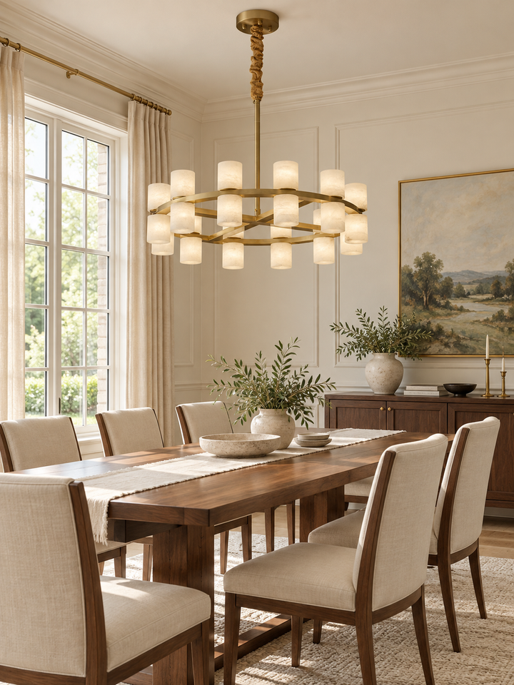 Tabitha Alabaster Chandelier