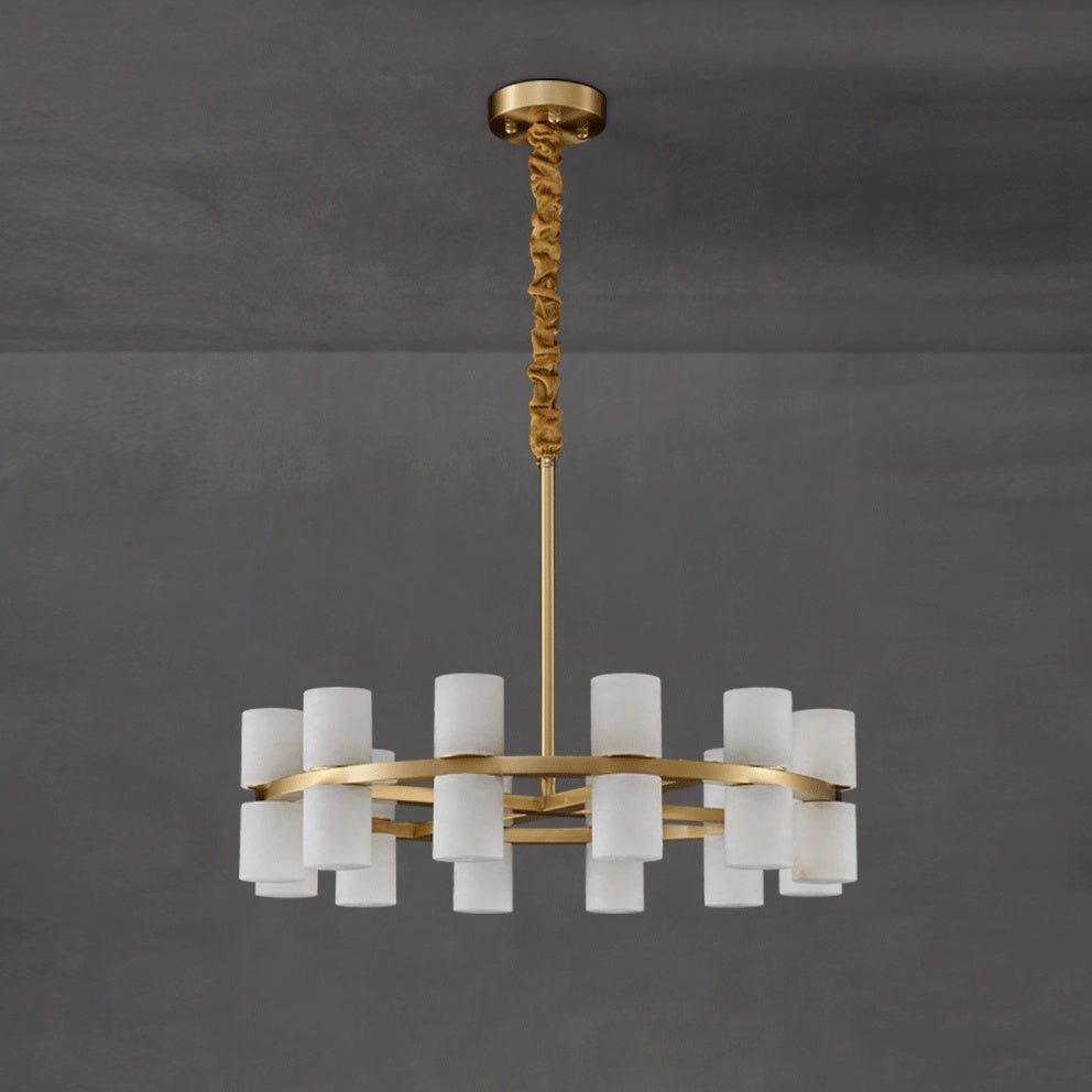 Tabitha Alabaster Chandelier - Vakkerlight