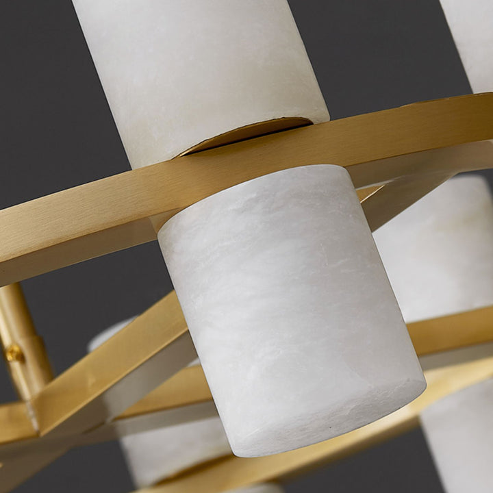Tabitha Alabaster Chandelier - Vakkerlight