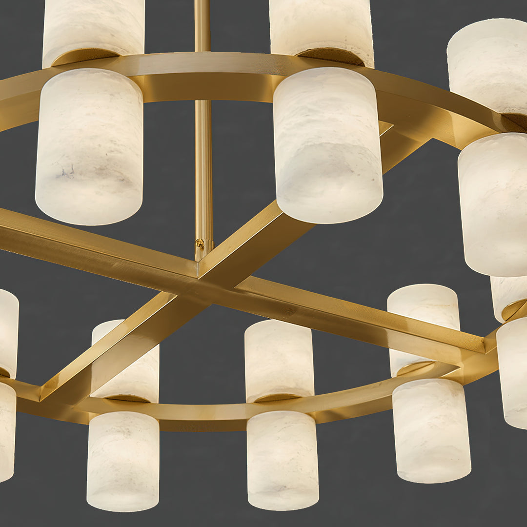 Tabitha Alabaster Chandelier - Vakkerlight