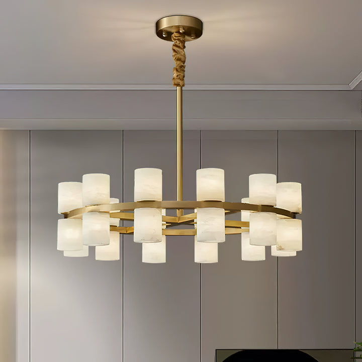 Tabitha Alabaster Chandelier - Vakkerlight