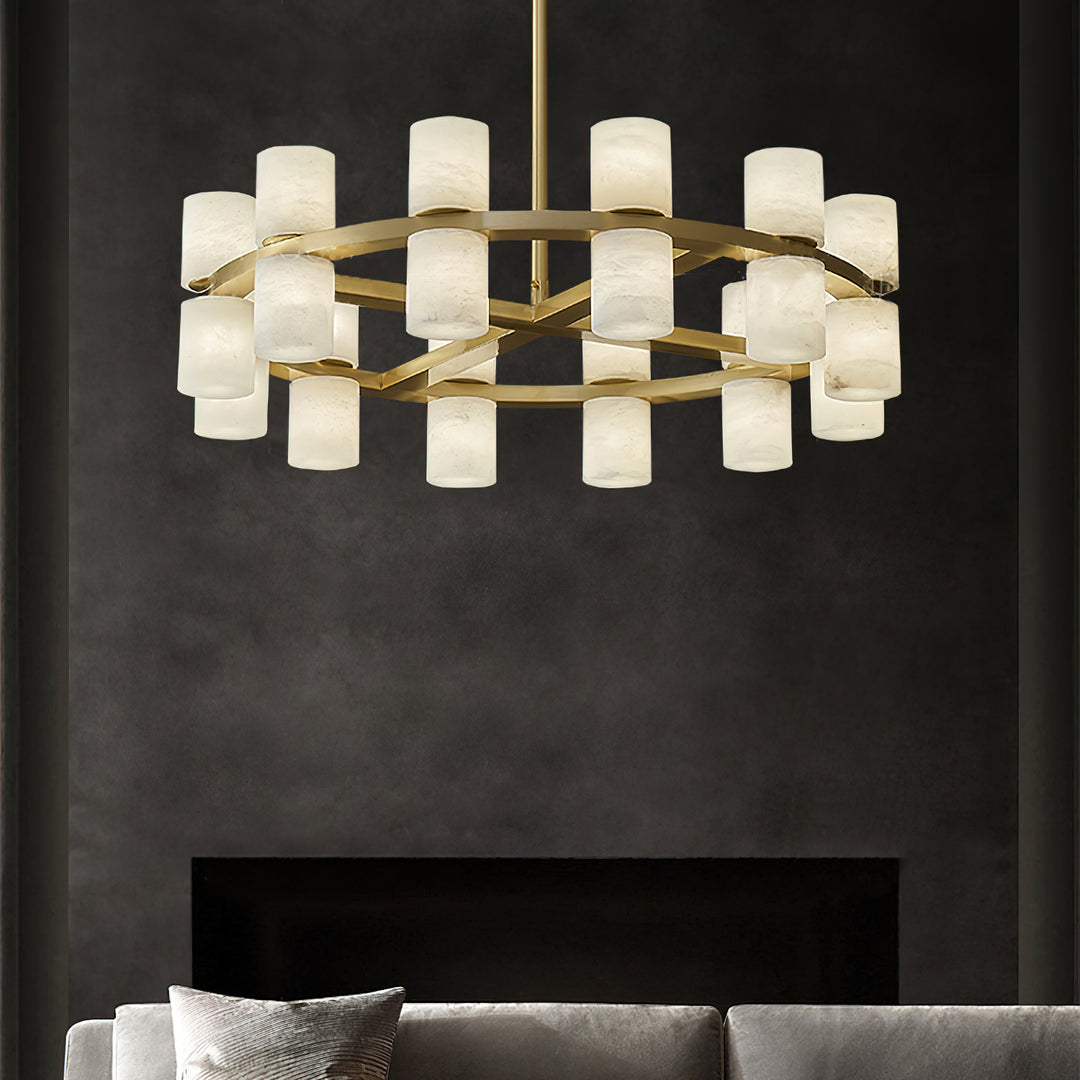 Tabitha Alabaster Chandelier - Vakkerlight