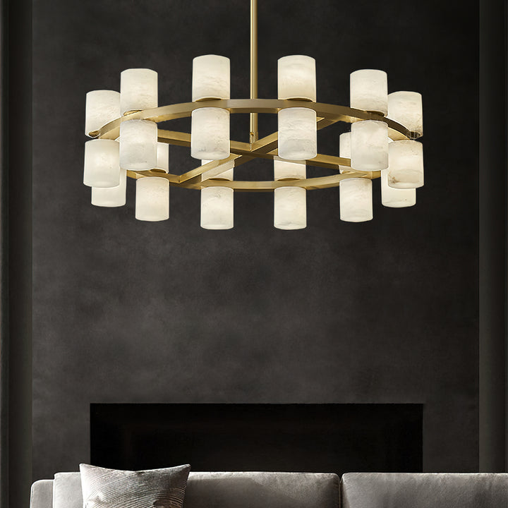 Tabitha Alabaster Chandelier - Vakkerlight