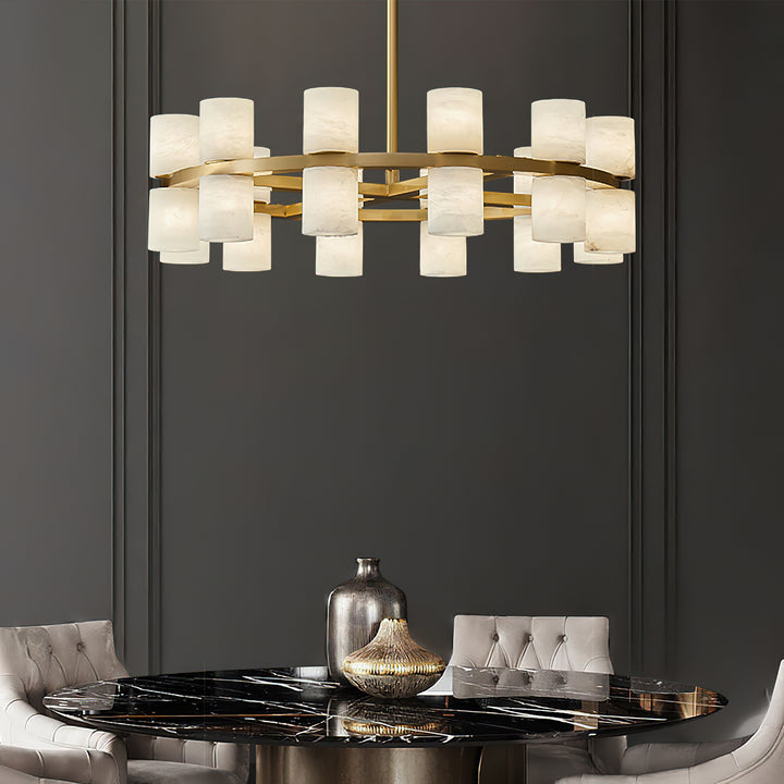 Tabitha Alabaster Chandelier - Vakkerlight