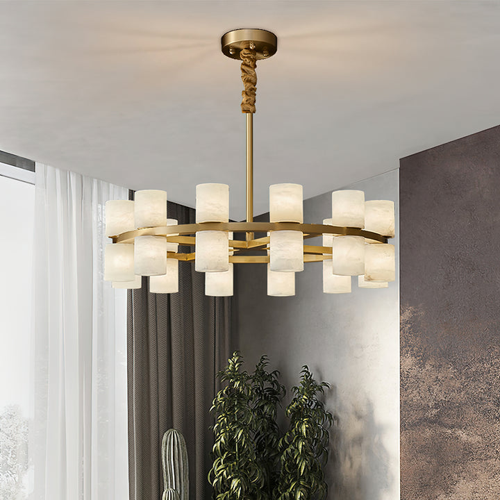 Tabitha Alabaster Chandelier - Vakkerlight