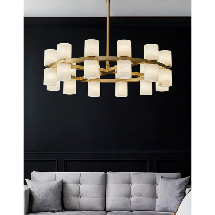 Tabitha Alabaster Chandelier - Vakkerlight
