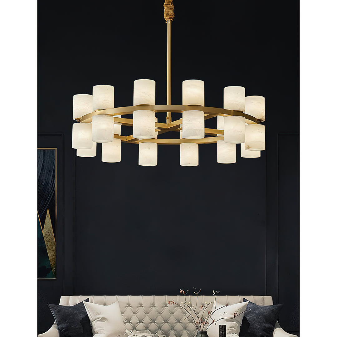 Tabitha Alabaster Chandelier - Vakkerlight