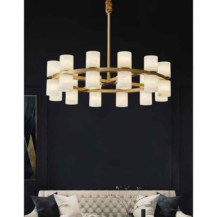 Tabitha Alabaster Chandelier - Vakkerlight