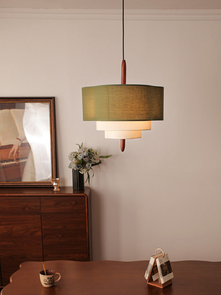 Talia Tiered Fabric Pendant Light - Vakkerlight