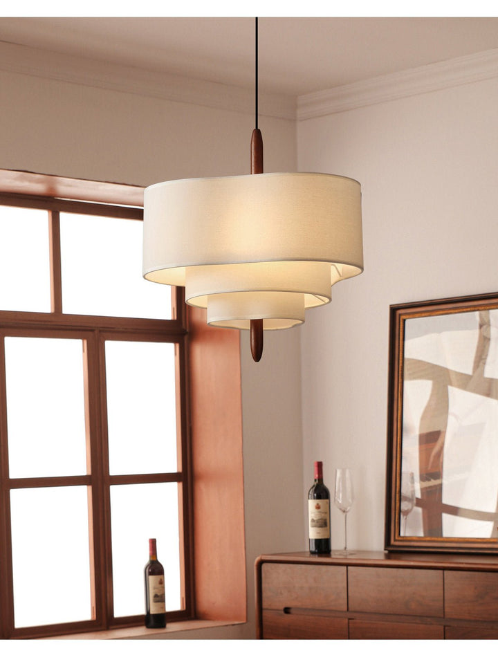 Talia Tiered Fabric Pendant Light - Vakkerlight
