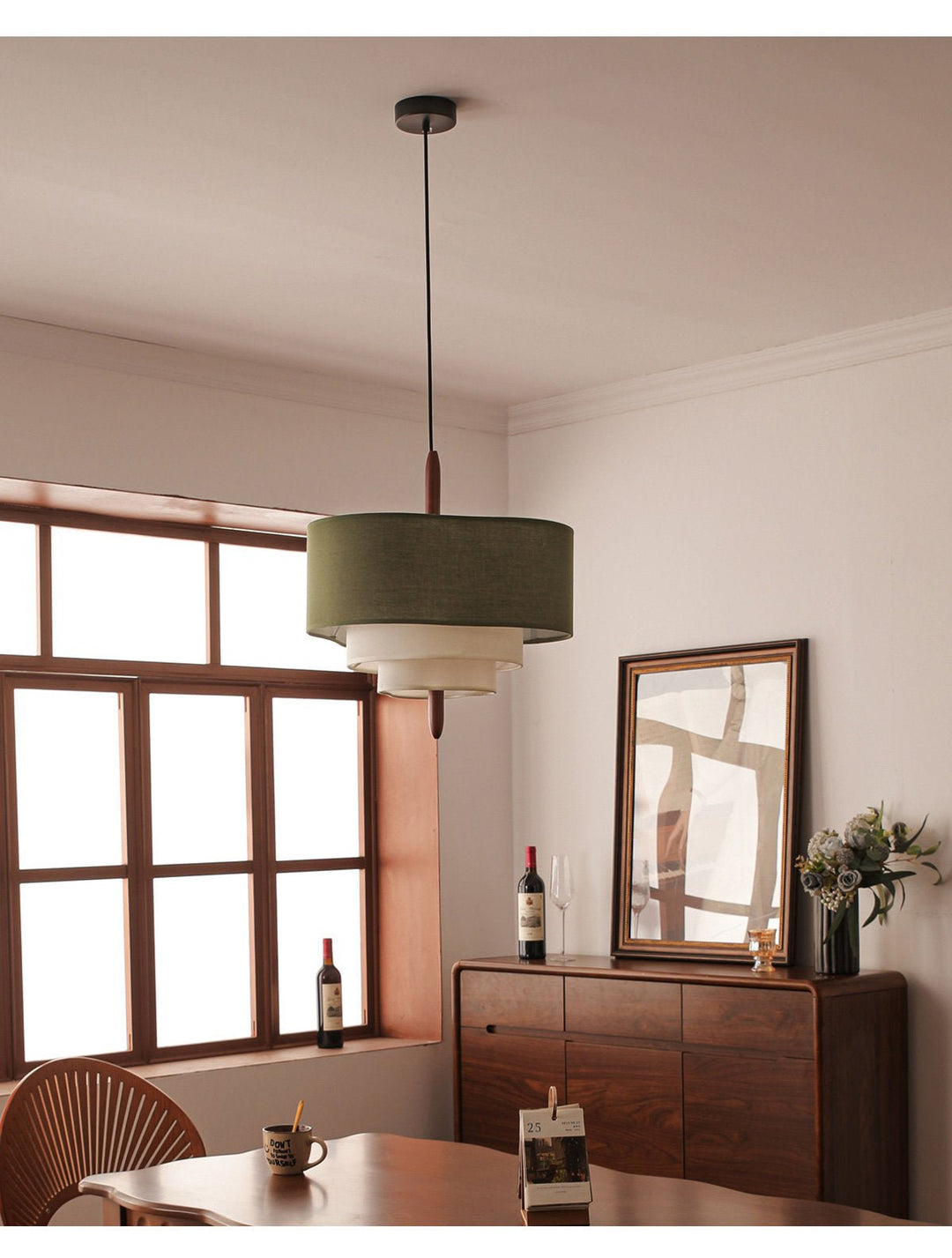 Talia Tiered Fabric Pendant Light - Vakkerlight