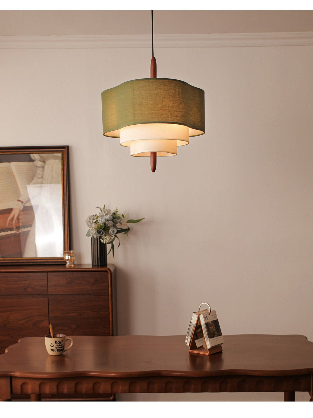 Talia Tiered Fabric Pendant Light - Vakkerlight