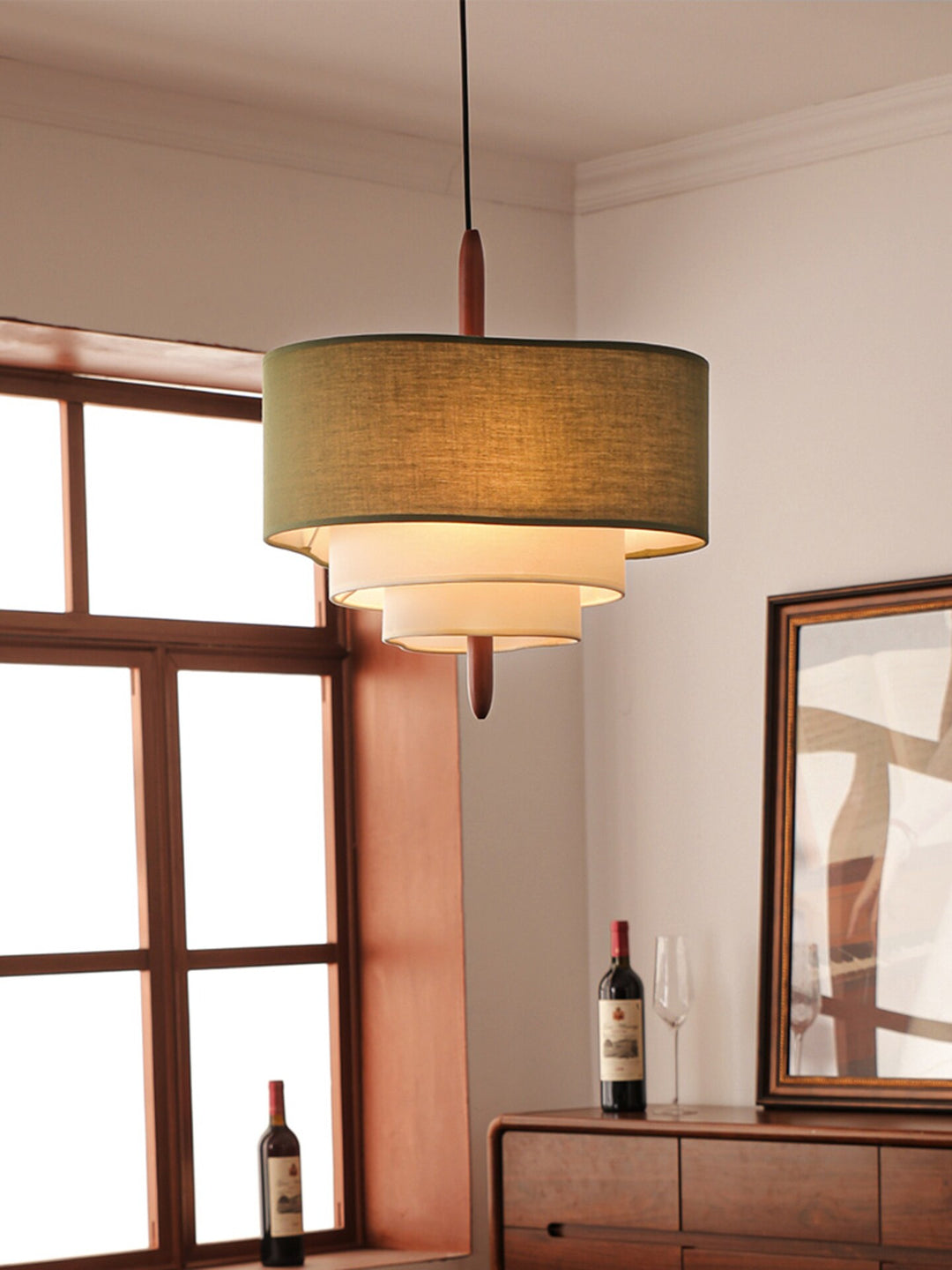Talia Tiered Fabric Pendant Light - Vakkerlight