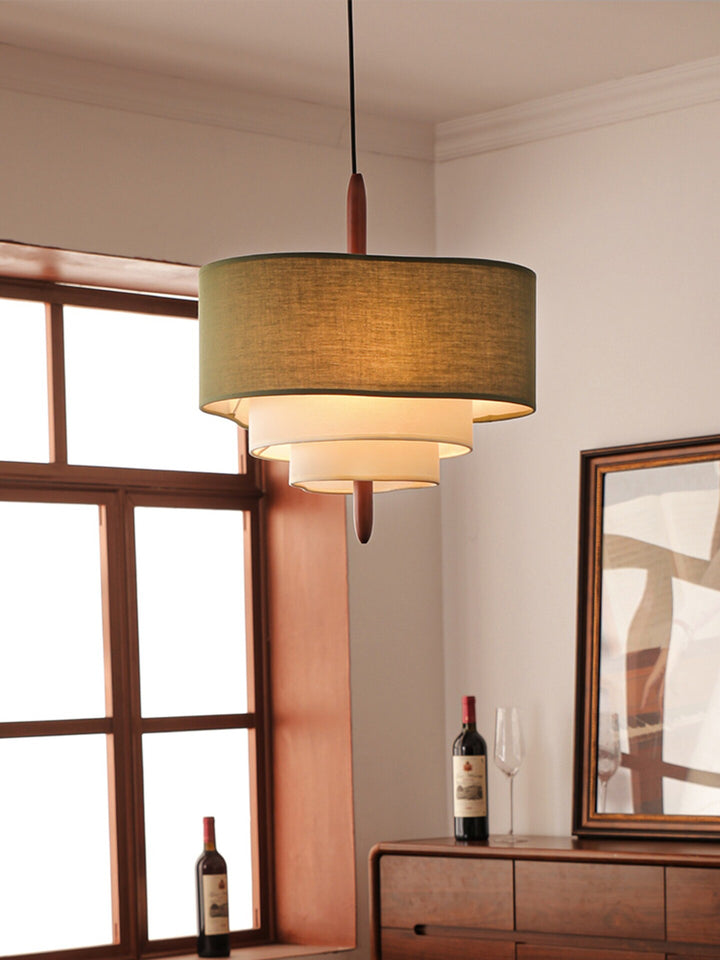 Talia Tiered Fabric Pendant Light - Vakkerlight