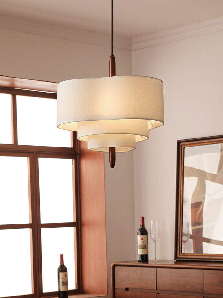 Talia Tiered Fabric Pendant Light - Vakkerlight