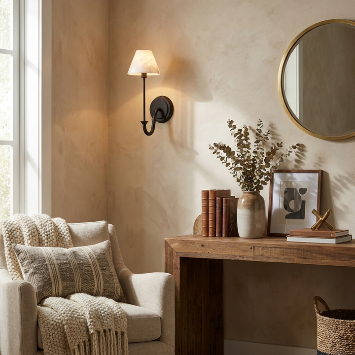 Tallow Albast wandlamp