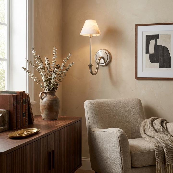 Tallow Albast wandlamp