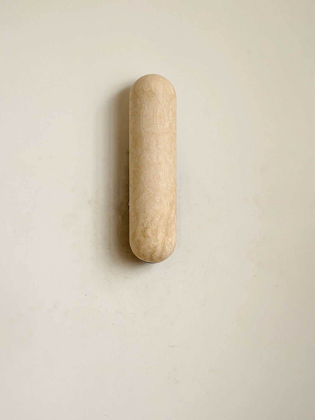 Talvera Travertine Capsule Wall Sconce