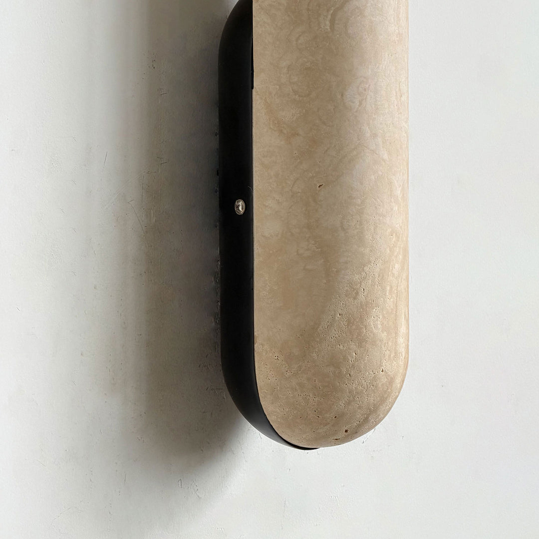 Talvera Travertine Capsule Wall Sconce