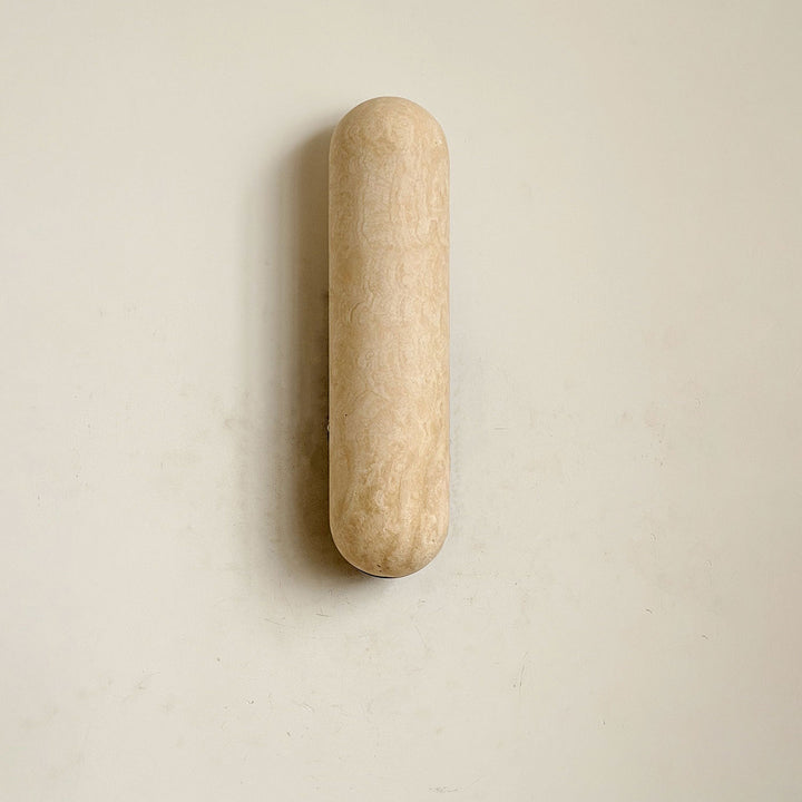 Talvera Travertine Capsule Wall Sconce