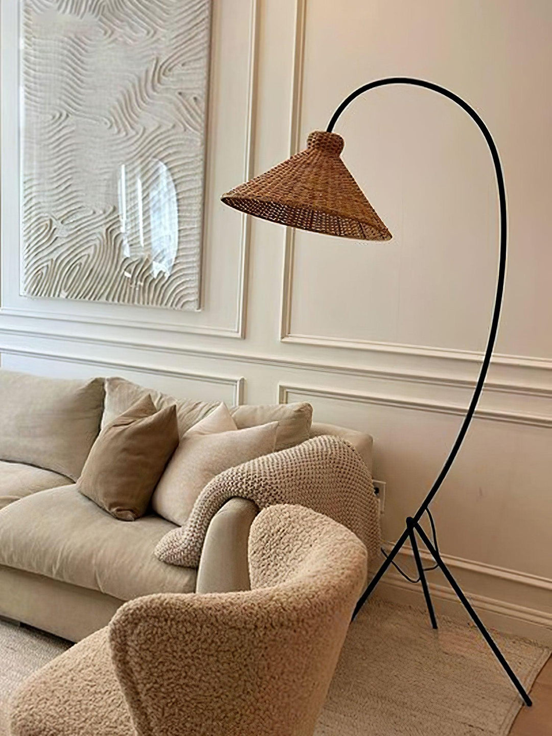 Tana Woven Floor Lamp - Vakkerlight