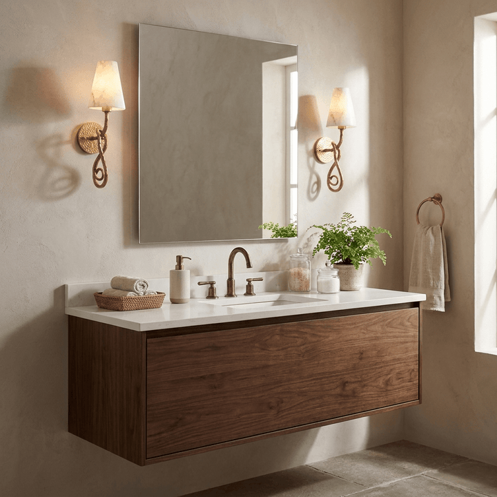 Tangle Alabaster Knot Sconce - Vakkerlight