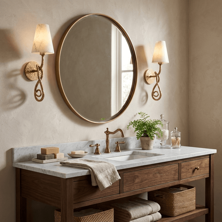 Tangle Alabaster Knot Sconce - Vakkerlight