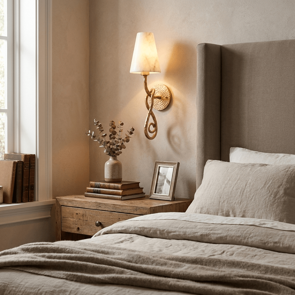 Tangle Alabaster Knot Sconce - Vakkerlight