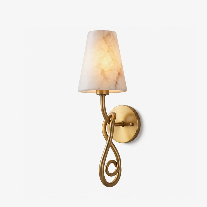 Tangle Alabaster Knot Sconce - Vakkerlight