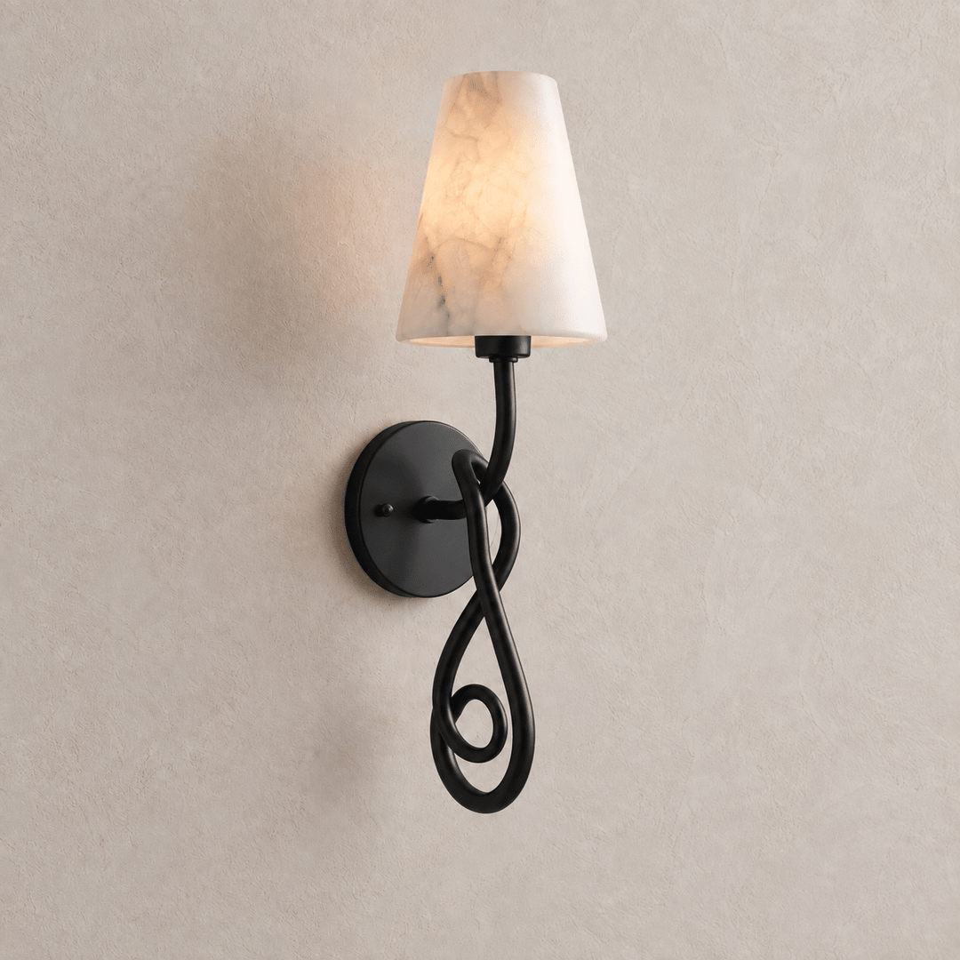 Tangle Alabaster Knot Sconce - Vakkerlight