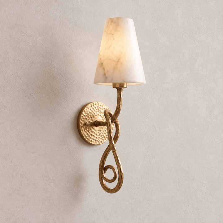 Tangle Alabaster Knot Sconce - Vakkerlight