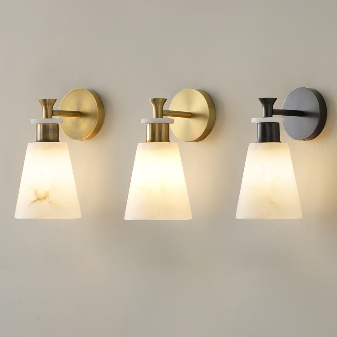 Tapered Alabaster Wall Sconce - Vakkerlight