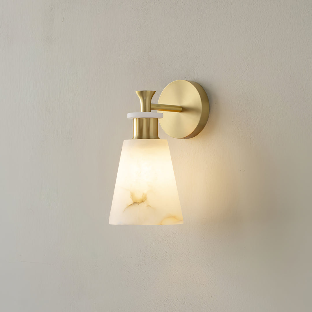 Tapered Alabaster Wall Sconce - Vakkerlight