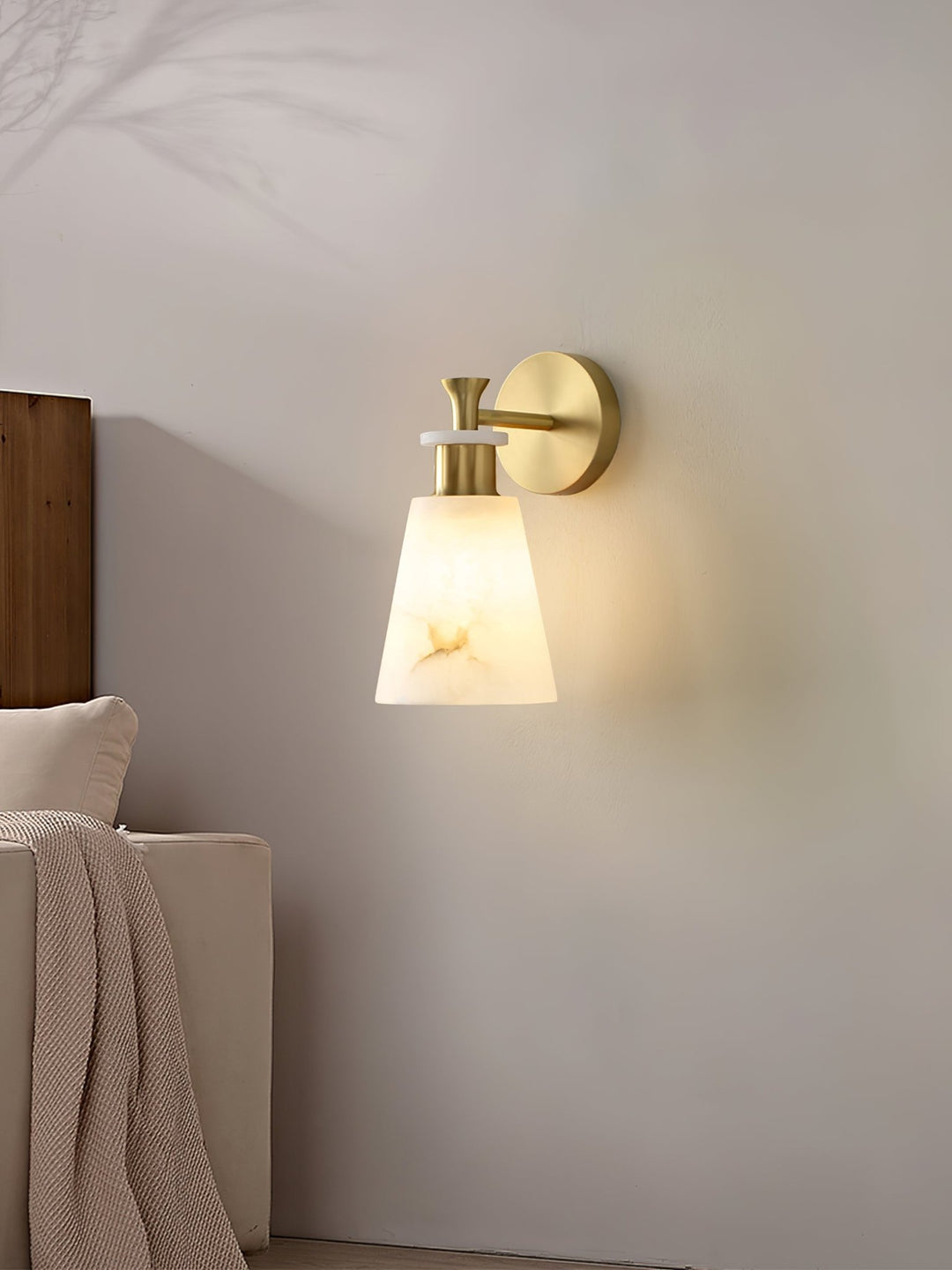 Tapered Alabaster Wall Sconce - Vakkerlight