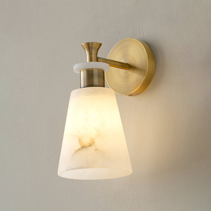 Tapered Alabaster Wall Sconce - Vakkerlight