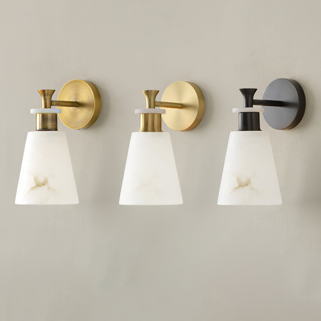 Tapered Alabaster Wall Sconce - Vakkerlight