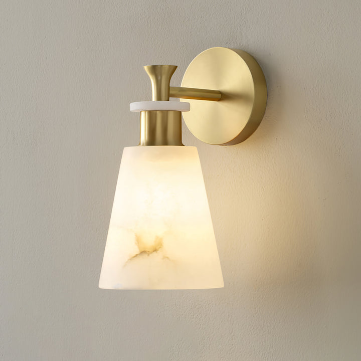 Tapered Alabaster Wall Sconce - Vakkerlight