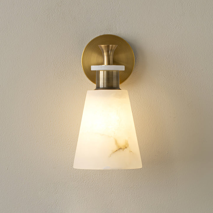 Tapered Alabaster Wall Sconce - Vakkerlight