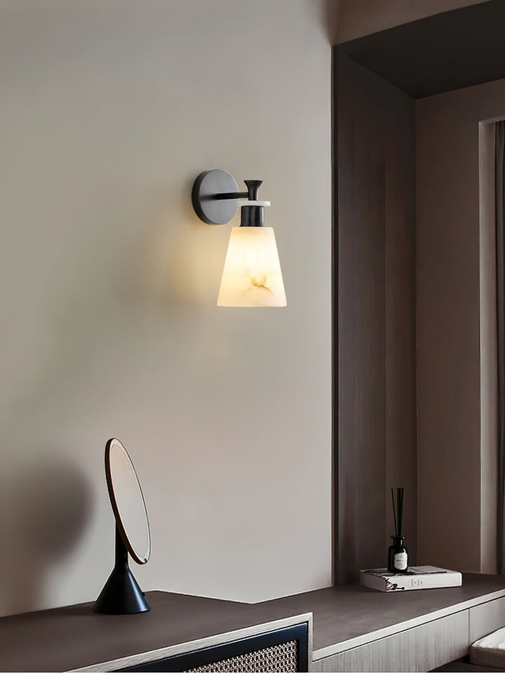 Tapered Alabaster Wall Sconce - Vakkerlight