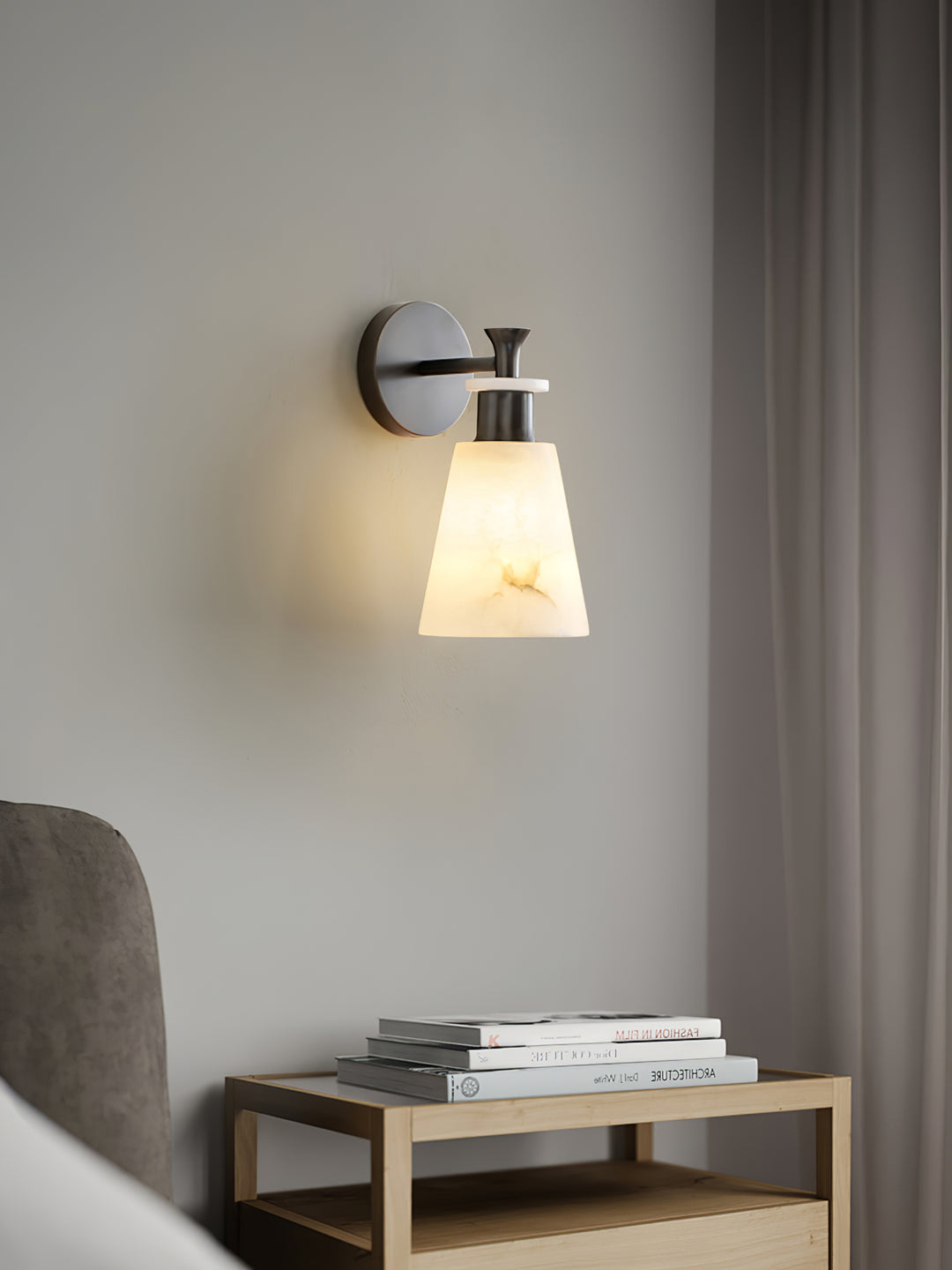 Tapered Alabaster Wall Sconce - Vakkerlight