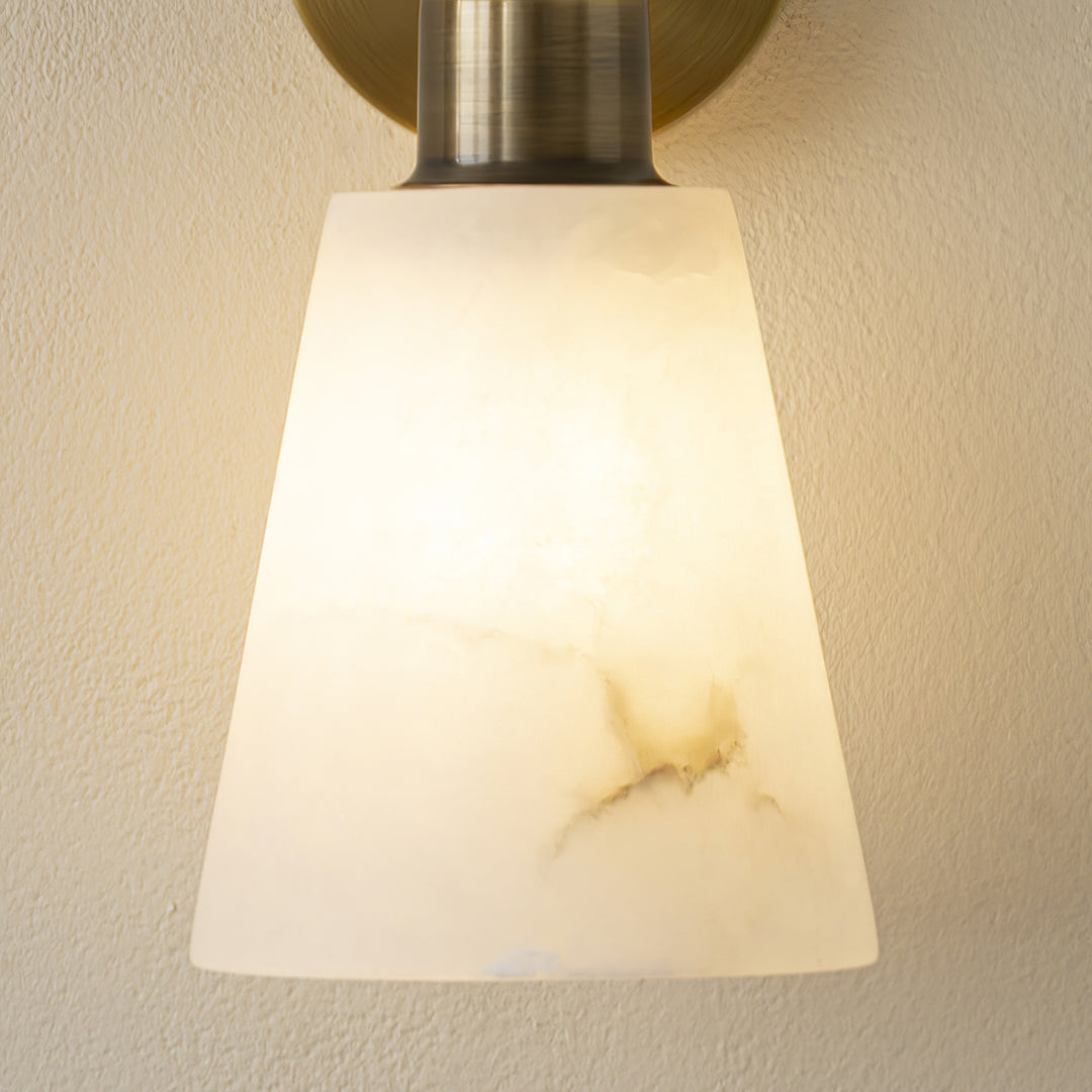 Tapered Alabaster Wall Sconce - Vakkerlight