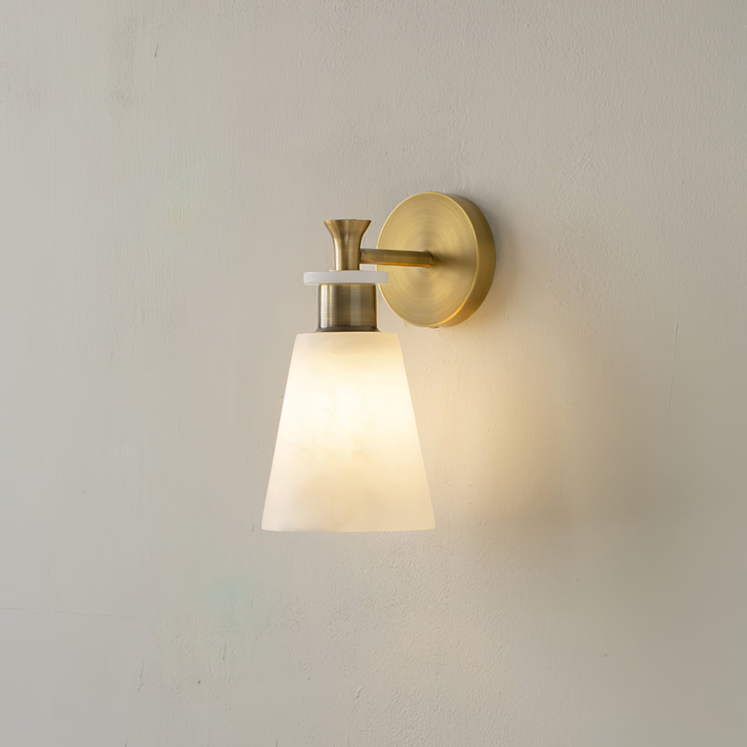 Tapered Alabaster Wall Sconce - Vakkerlight