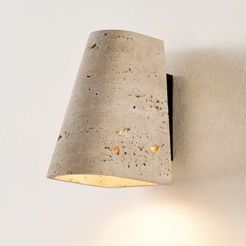 Tapered Travertine Wall Sconce - Vakkerlight