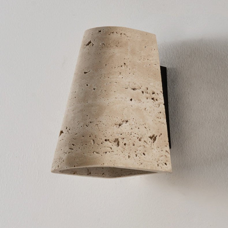 Tapered Travertine Wall Sconce - Vakkerlight