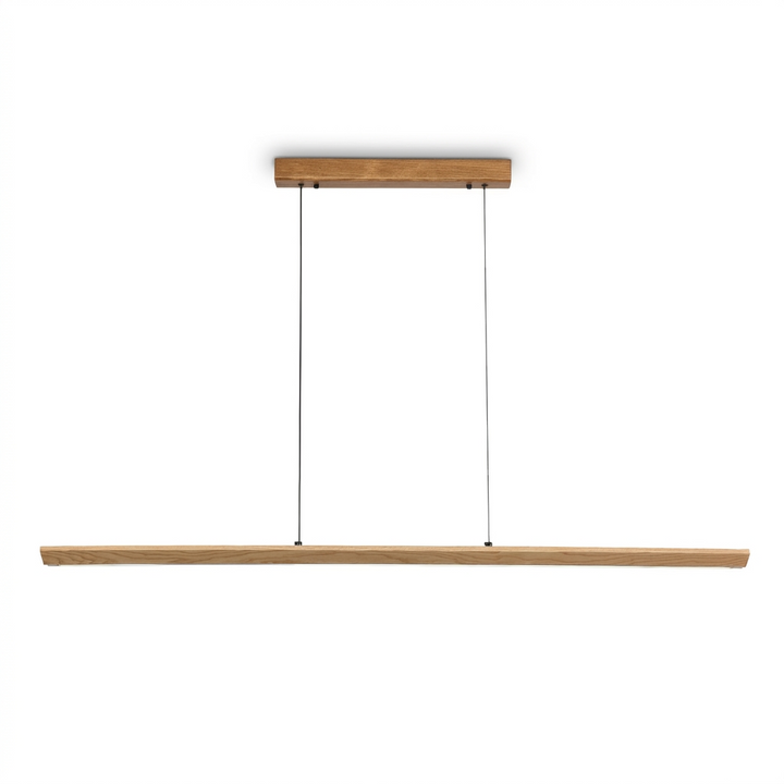 Tapered Wood Linear Pendant Lamp