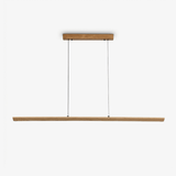 Tapered Wood Linear Pendant Lamp