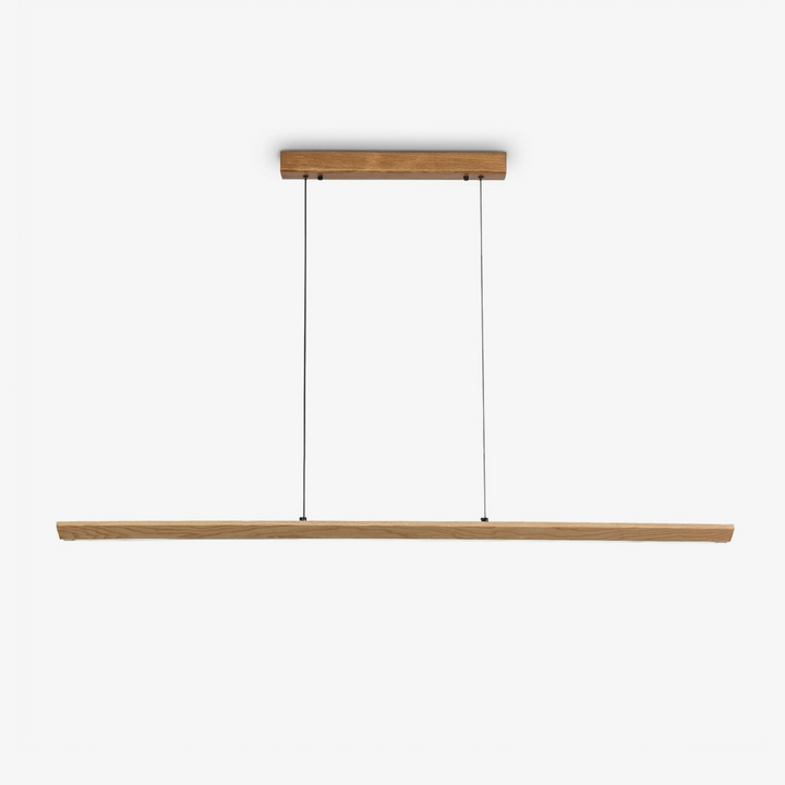 Tapered Wood Linear Pendant Lamp