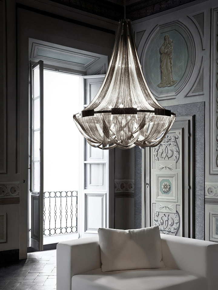 Tassel Aluminum Chain Chandelier - Vakkerlight